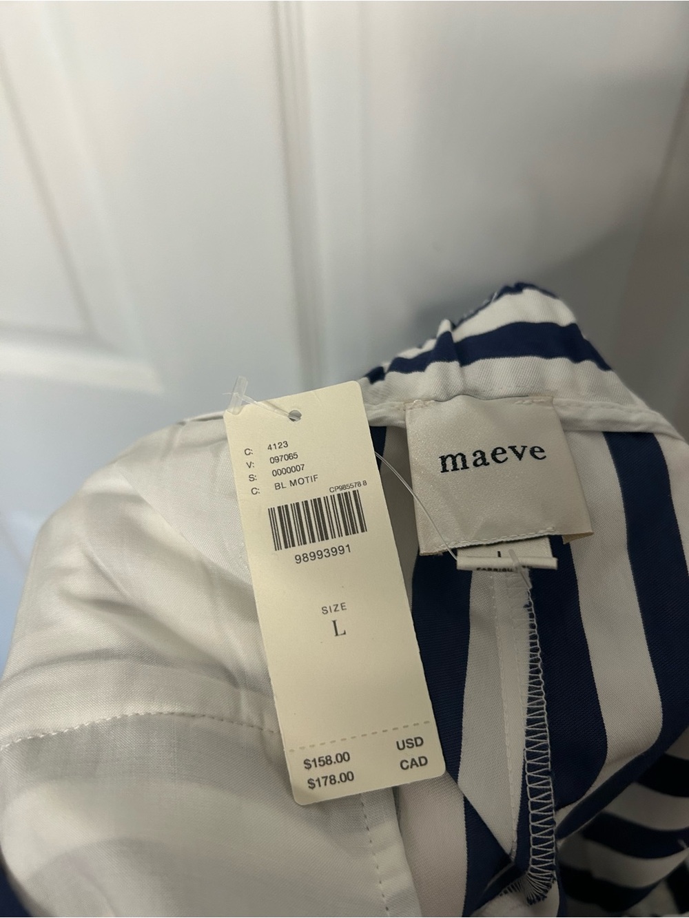 Anthropologie Maeve The Avery Striped Pleated Wide-Leg Trousers - Picture 8 of 14